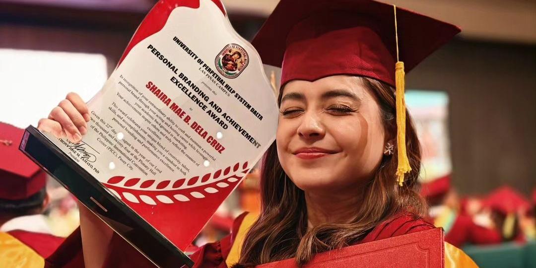 Shaira Diaz 'honored' to receive Personal Branding and Achievement Excellence Award at graduation