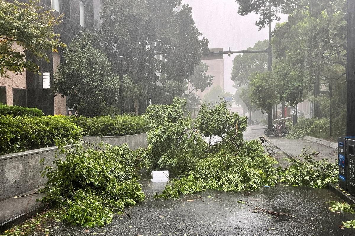 Typhoon Bebinca lashes Shanghai in strongest storm to hit city since 1949