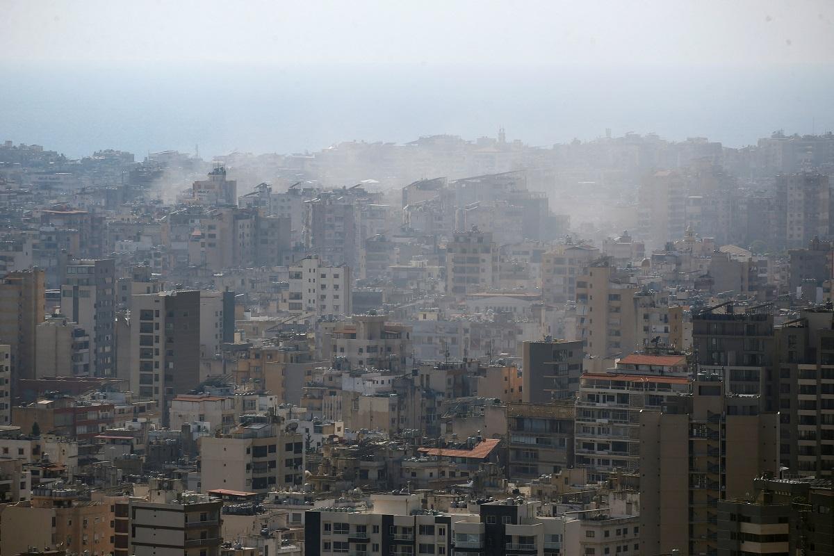 Smoke rises in Beirut as Israel pounds Lebanon