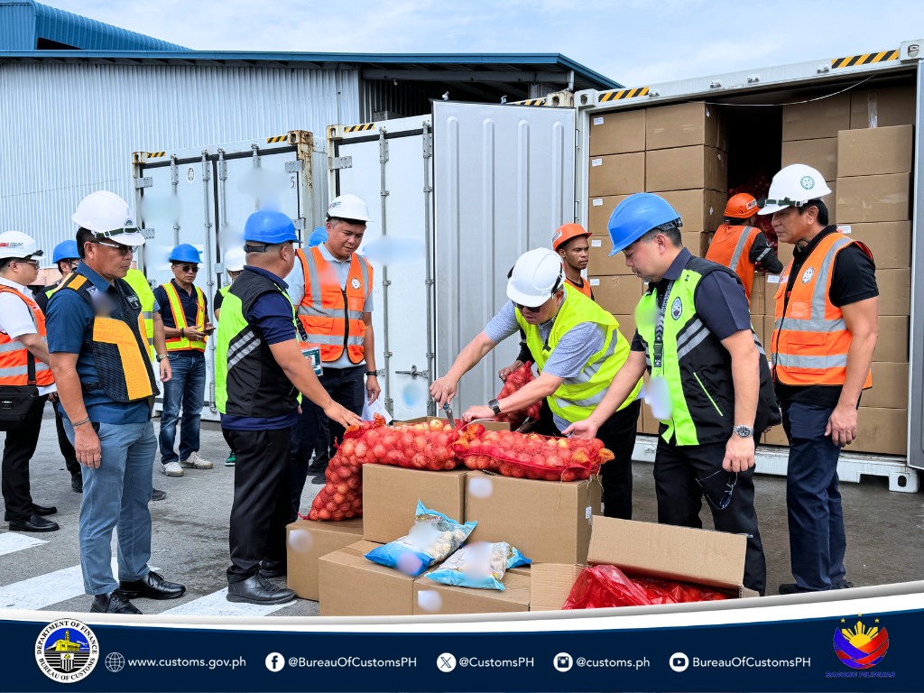 Authorities seized agricultural products and cigarettes worth around P136.59 million were seized in Subic