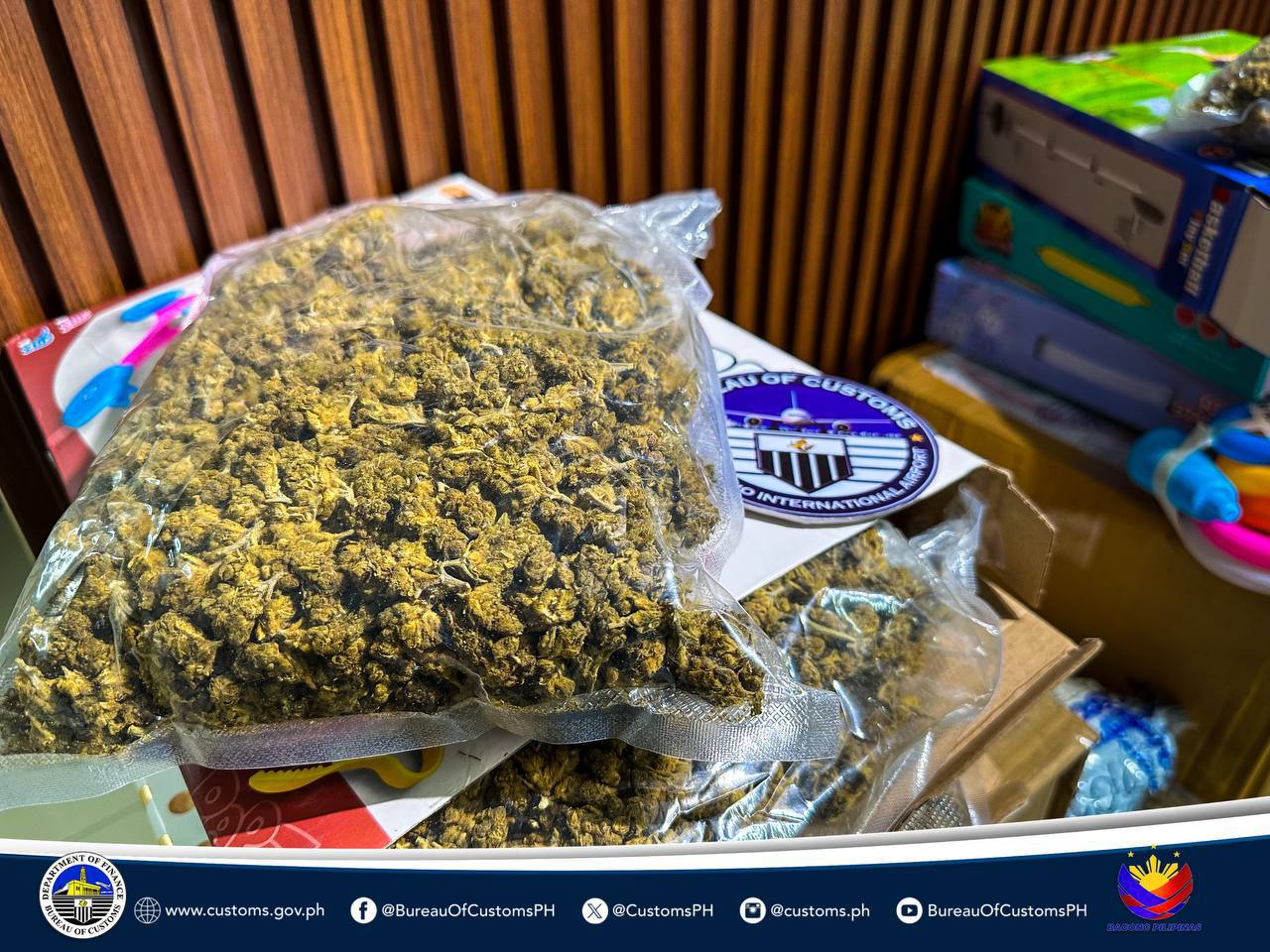 P6.84M kush seized by BOC-NAIA