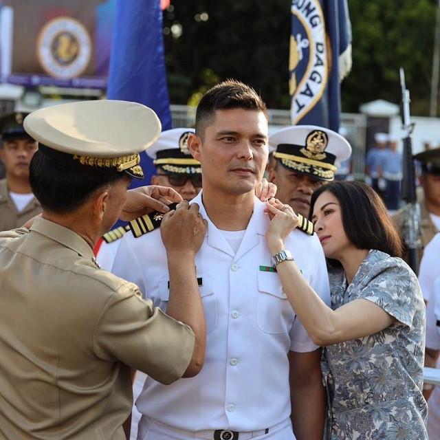 When Dingdong was promoted as Lieutenant Commander back in 2020. Courtesy: Dingdong Dantes