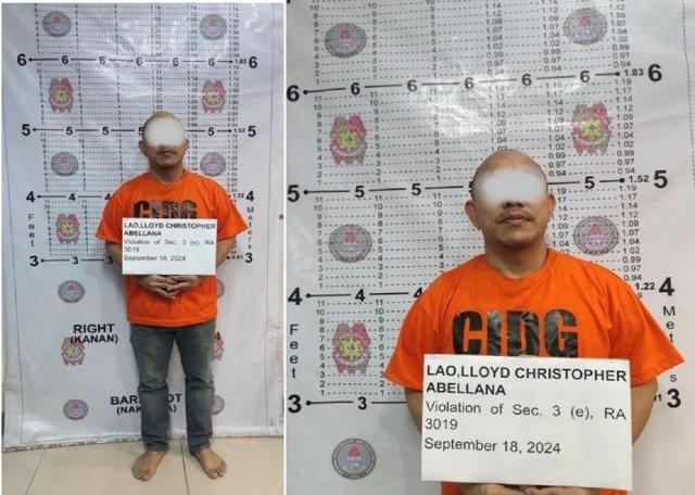 Christopher Lao mug shot with blur_Courtesy PNP-CIDG_20240918