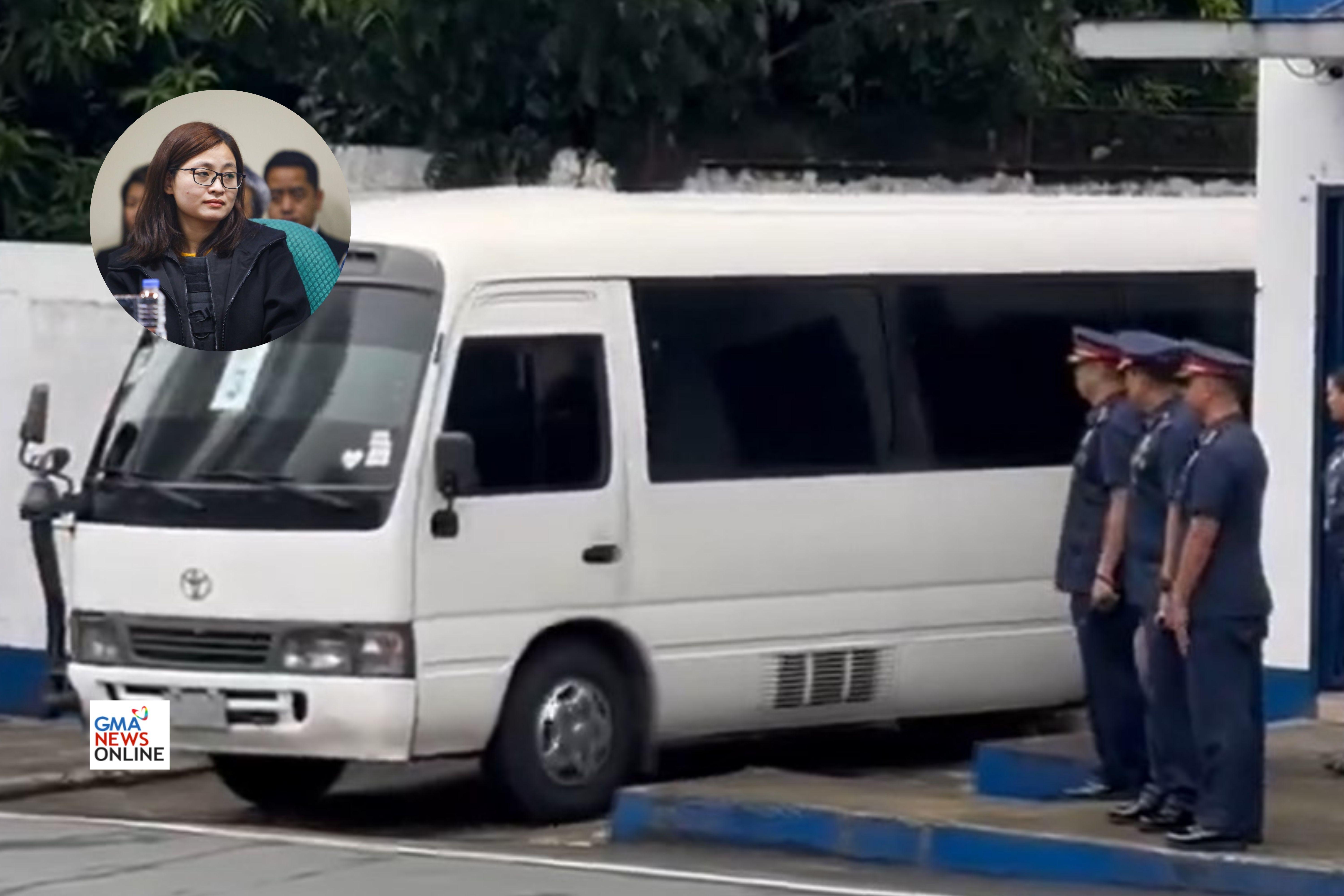 Alice Guo leaves Camp Crame for House hearing