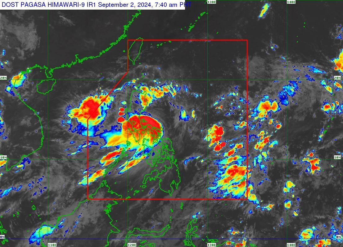 Tropical Storm Enteng on Monday, September 2, 2024 at 7:40 a.m.