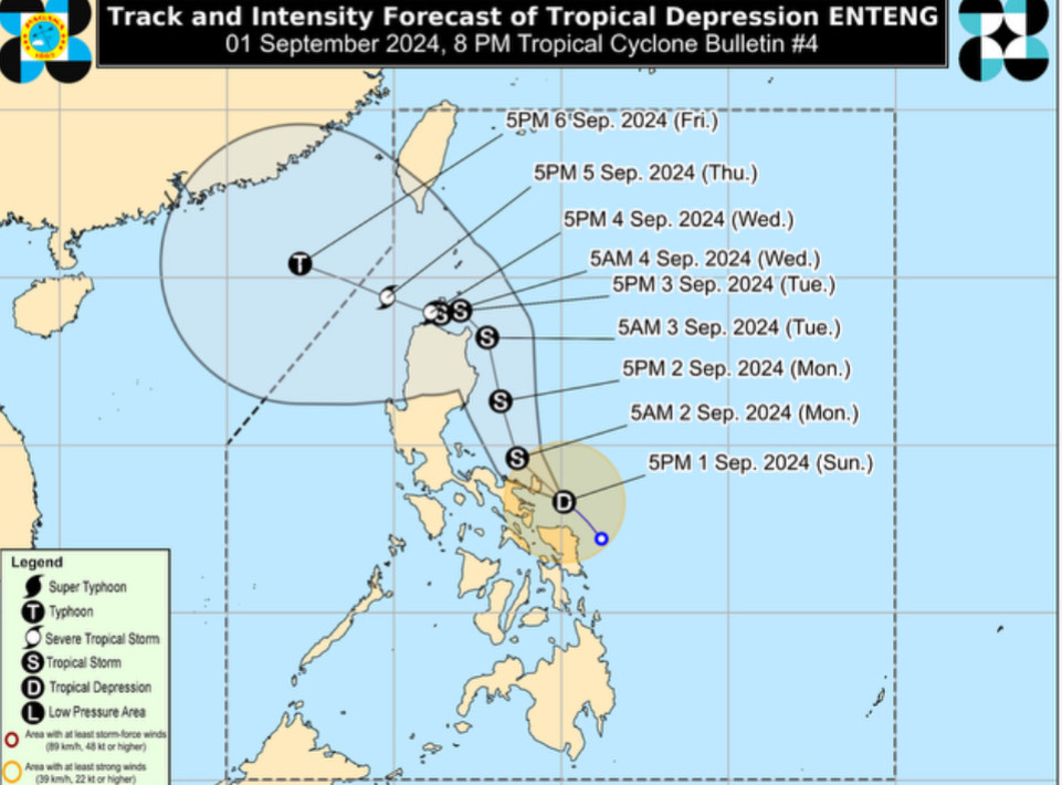 PAGASA: Enteng to strengthen into tropical storm; 17 areas under Signal 1