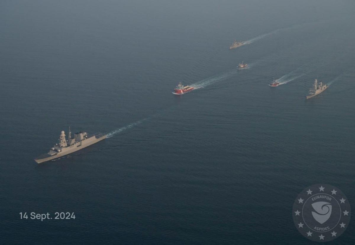 Greek-flagged oil tanker Sounion in the Red Sea