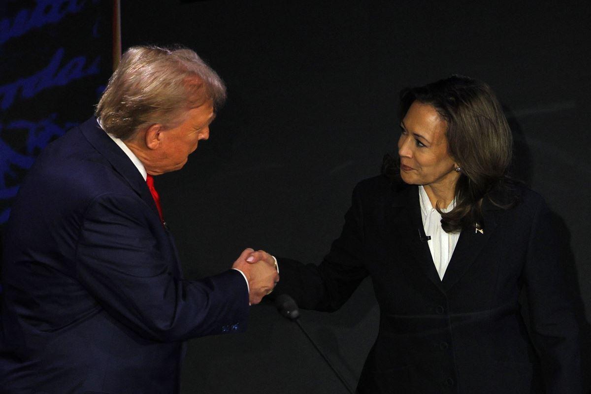 Harris, Trump shake hands as pivotal debate gets under way