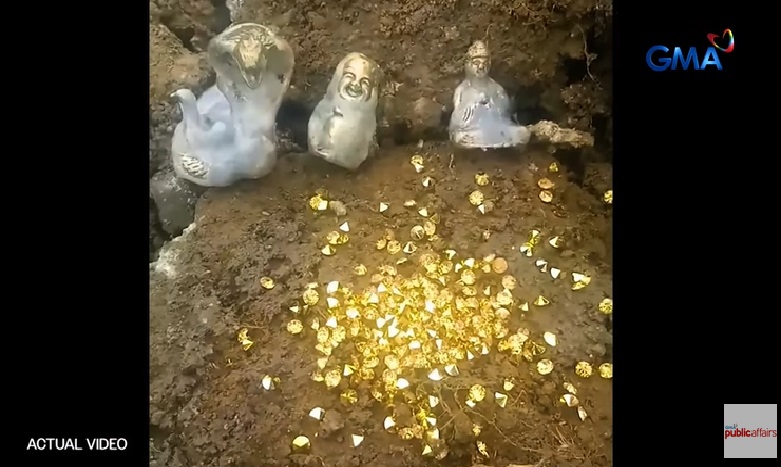 Mga figurine na aksidenteng nahukay sa Batangas, ginto nga kaya na may katumbas na malaking halaga? thumbnail