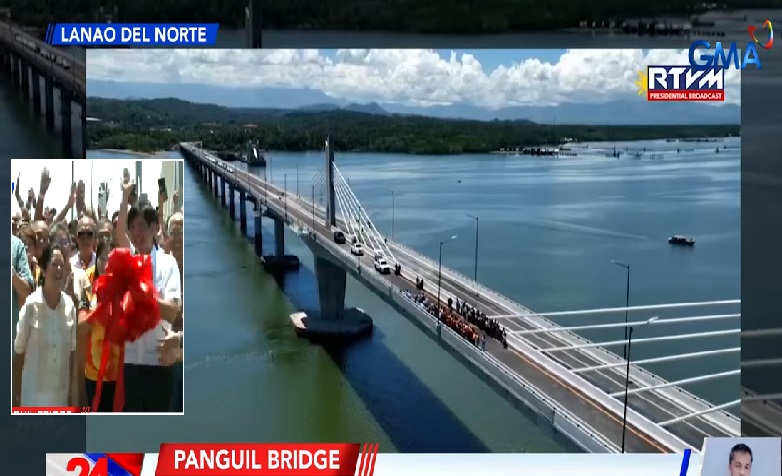 Pagbubukas ng longest sea-crossing bridge sa Mindanao, pinangunahan ni Pres. Marcos thumbnail