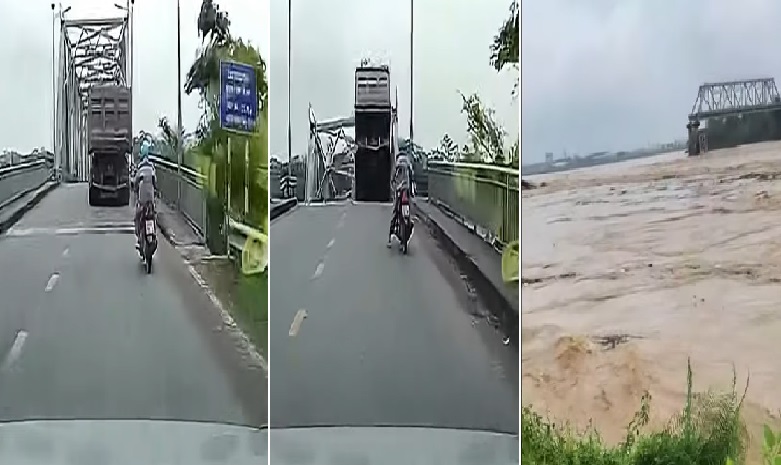 Bahagi ng tulay sa Vietnam, bumagsak; truck at iba pang sasakyan, nalaglag sa ilog thumbnail