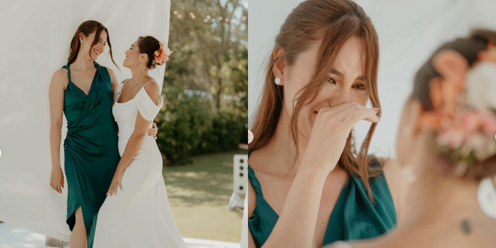 Sandra Lemonon grateful to Catriona Gray for being 'Sister of Honour' at Bali wedding