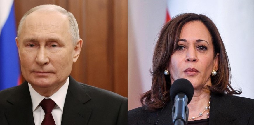 Putin, with a wry smile, says Russia backs Kamala Harris in US election