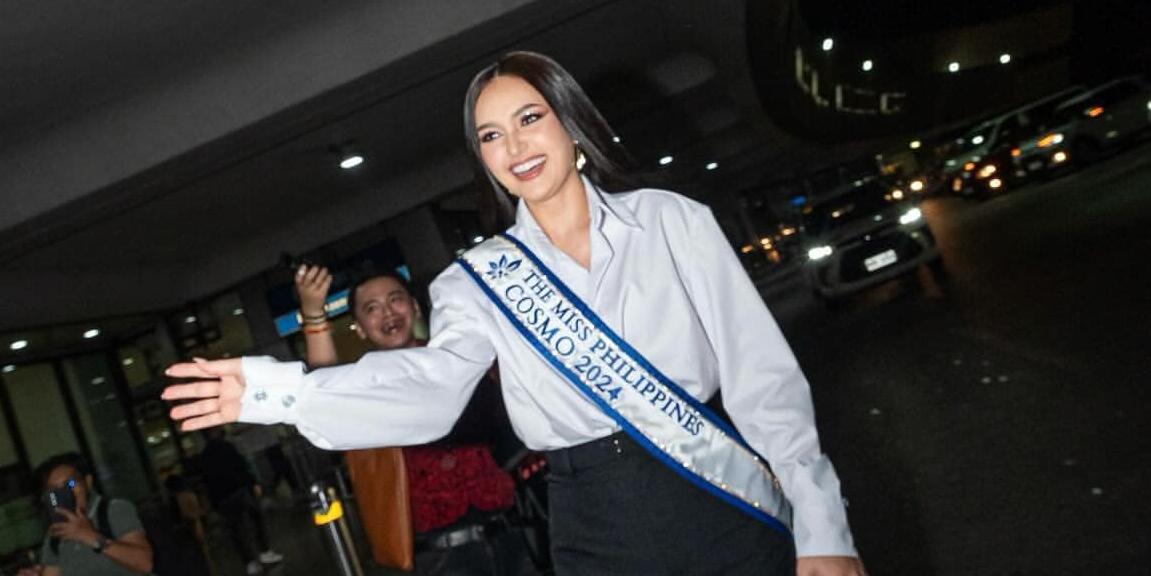 Ahtisa Manalo flies to Vietnam for Miss Cosmo pageant