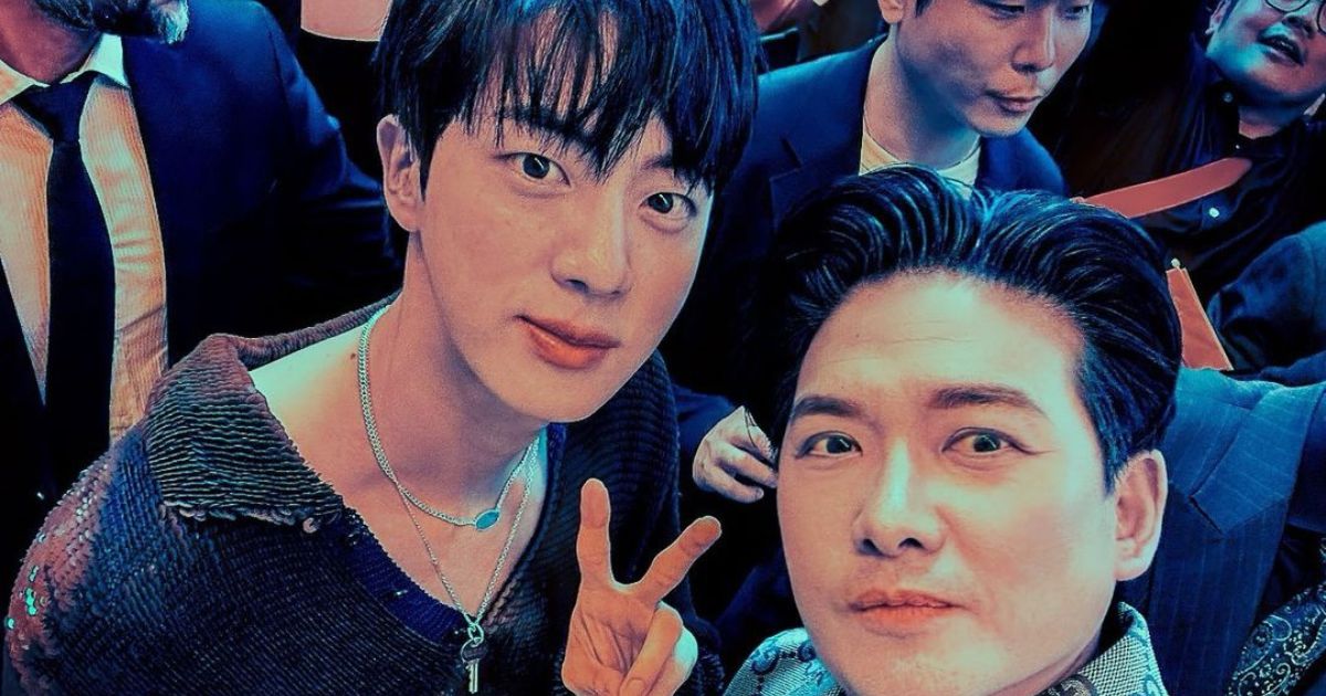 Tim Yap snaps selfie with BTS's Jin at Milan Fashion Week