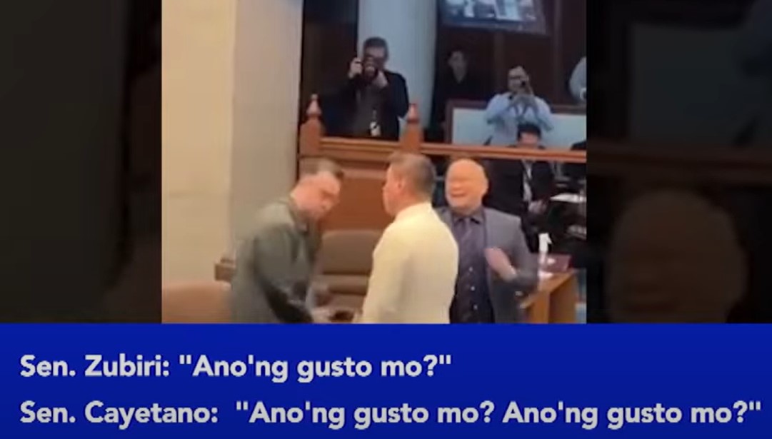 Alan Cayetano, Migz Zubiri dare each other, almost come to blows