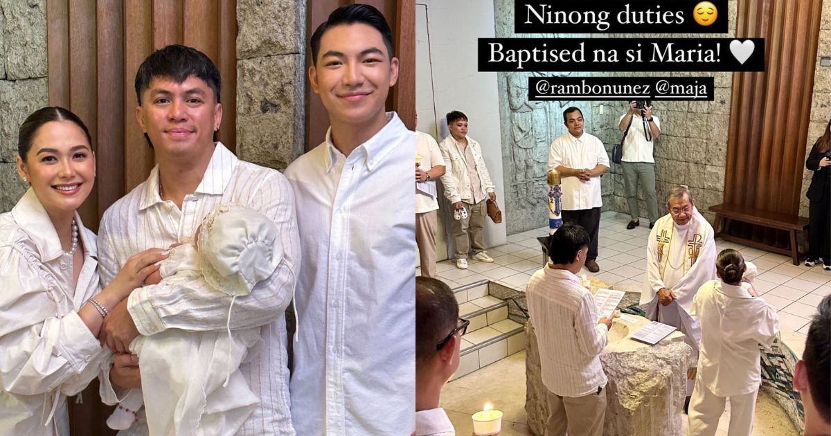 Maja Salvador, Rambo Nuñez's daughter Maria gets baptized