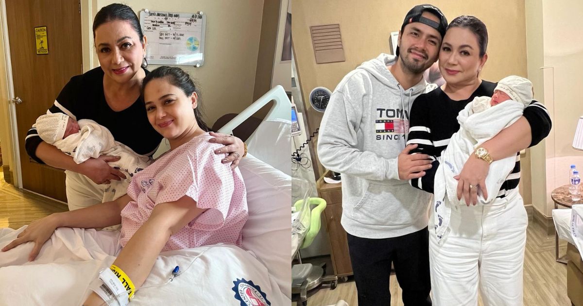 Dina Bonnevie is one happy grandma to Kristine Hermosa, Oyo Boy Sotto's new baby