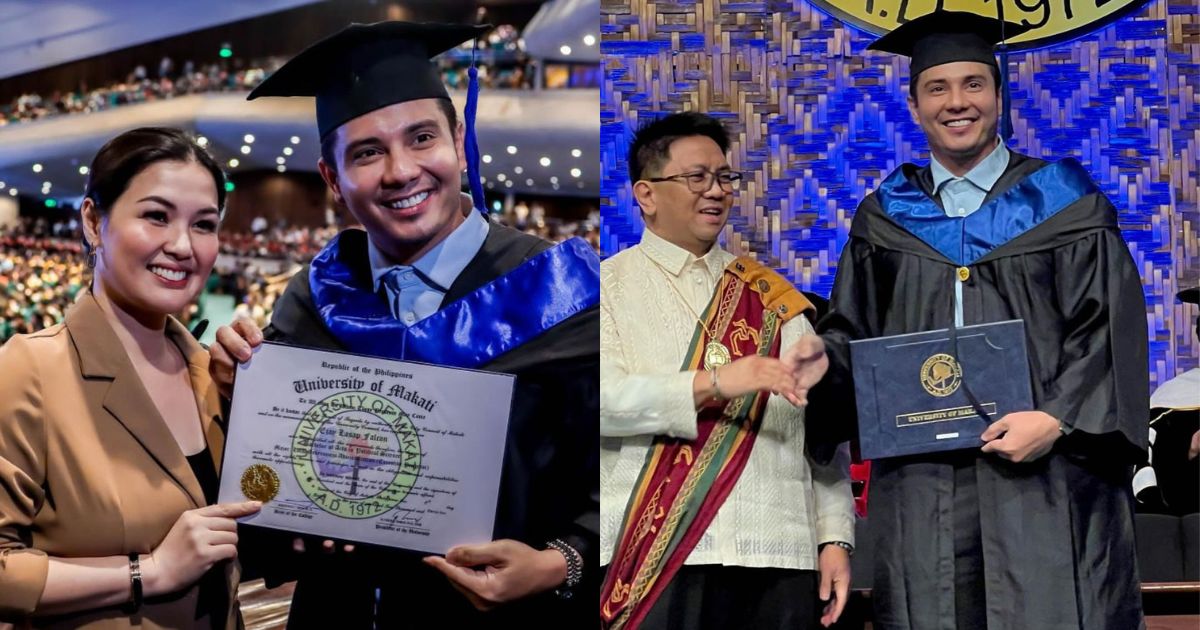 Ejay Falcon graduates from college