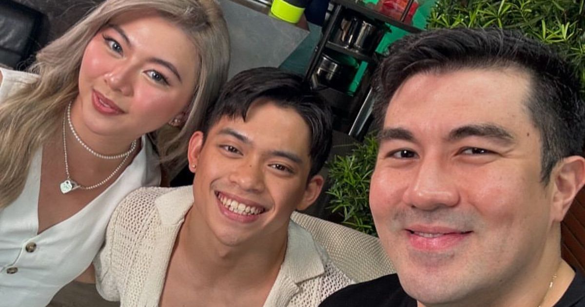 Luis Manzano snaps selfie with Olympic champ Carlos Yulo, GF Chloe San Jose