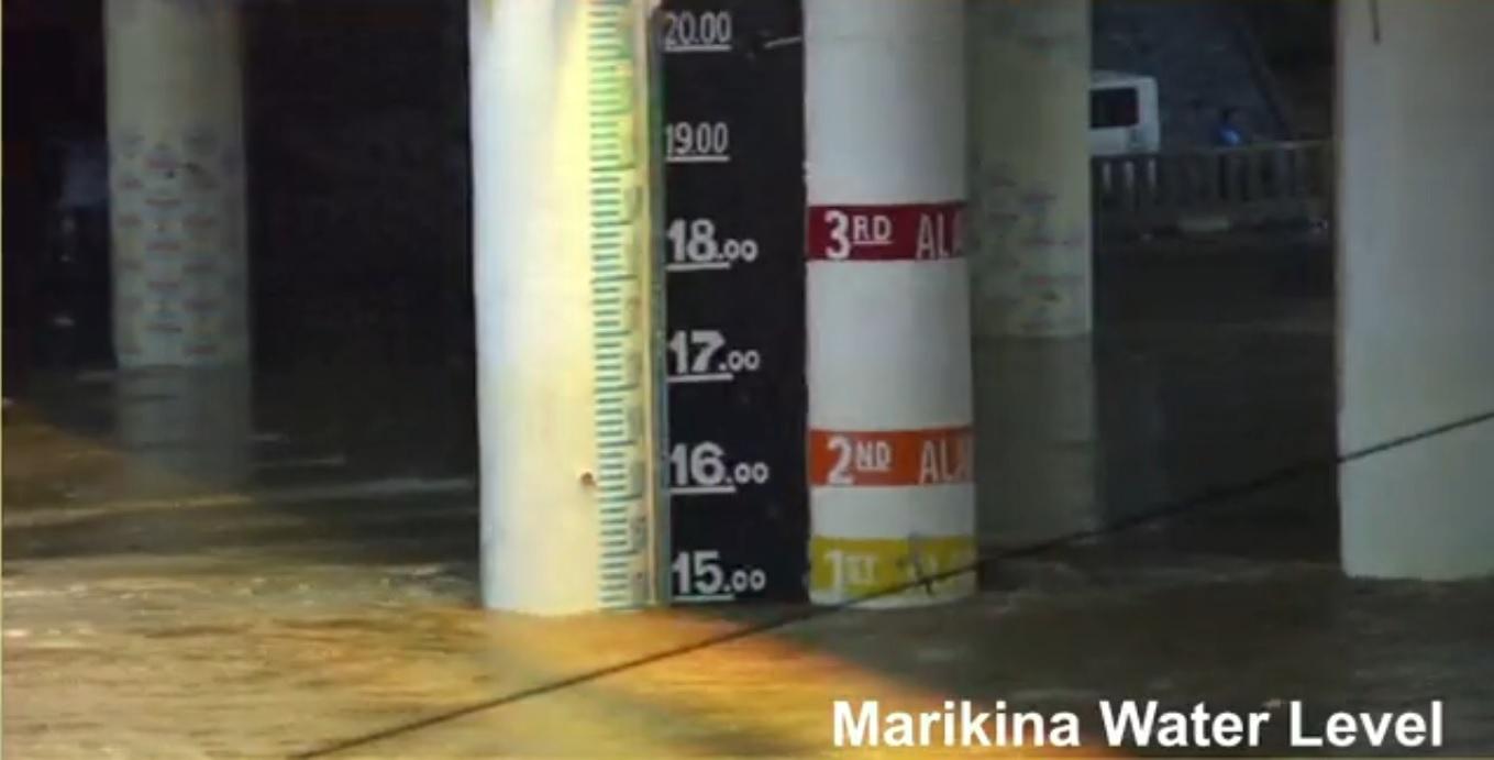 Marikina River back to normal level but volume decrease slow as rain continues