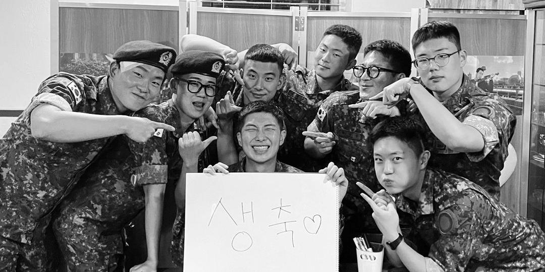 RM of BTS celebrates 30th birthday in military | GMA News Online