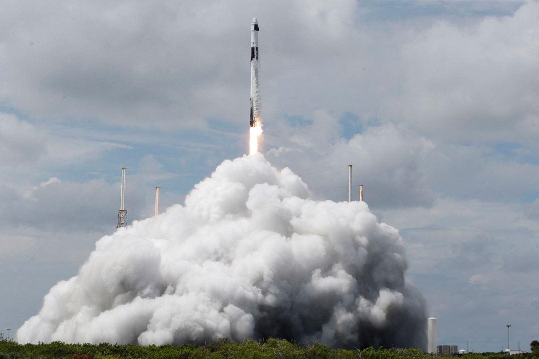 SpaceX Falcon 9 rocket lifts off Cape Canaveral heading for International Space Station