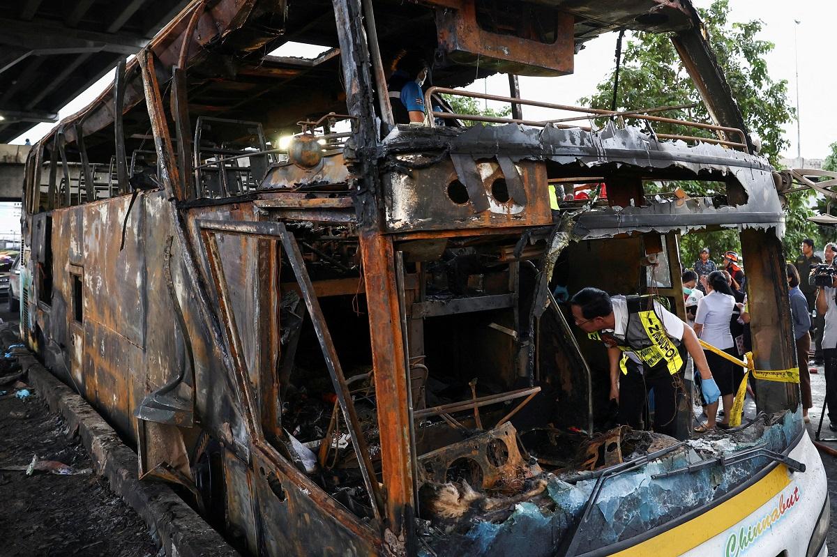 School bus fire in Thailand kills at least 23
