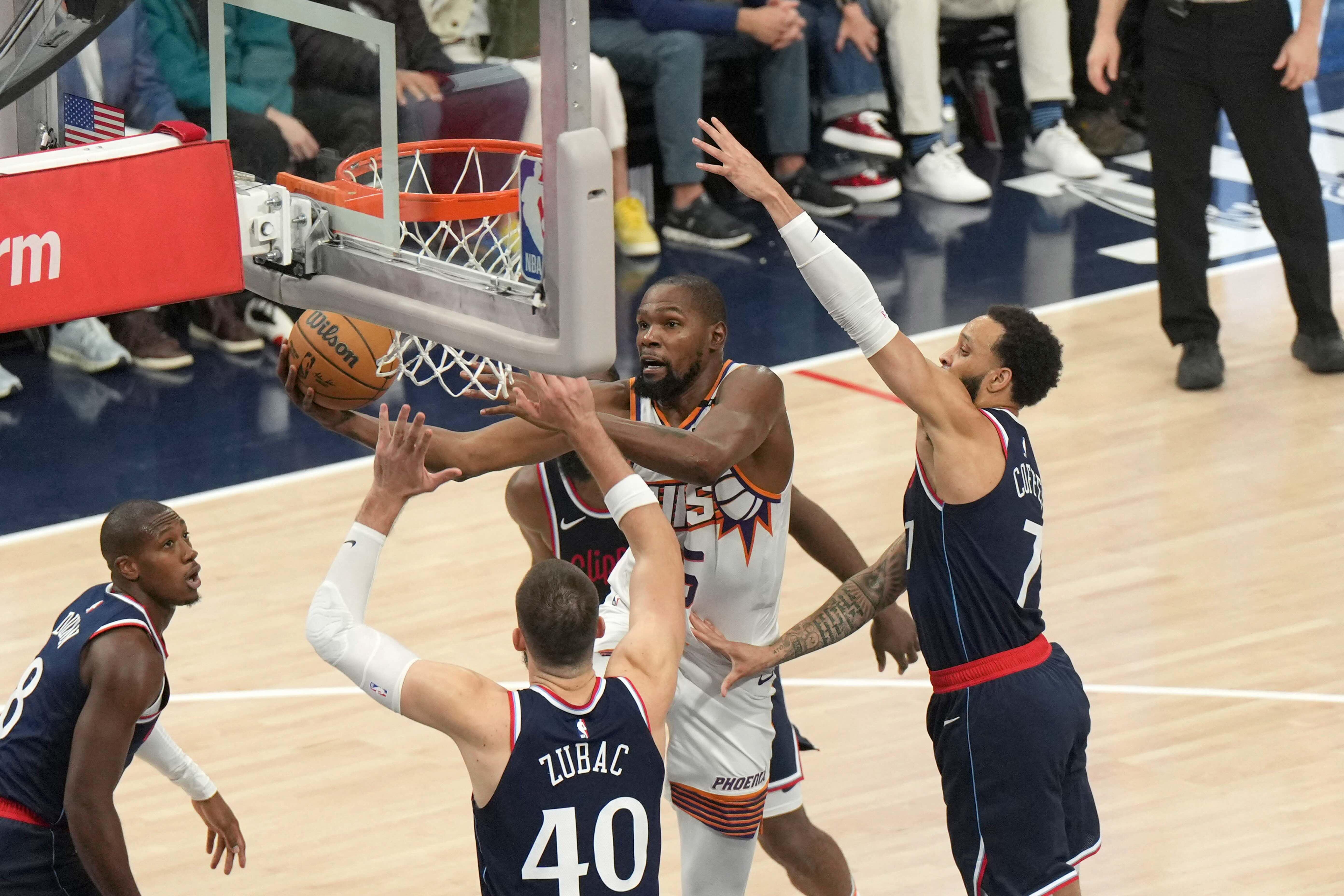 NBA Kevin Durant s 25 points help Suns edge Clippers in OT GMA News Online