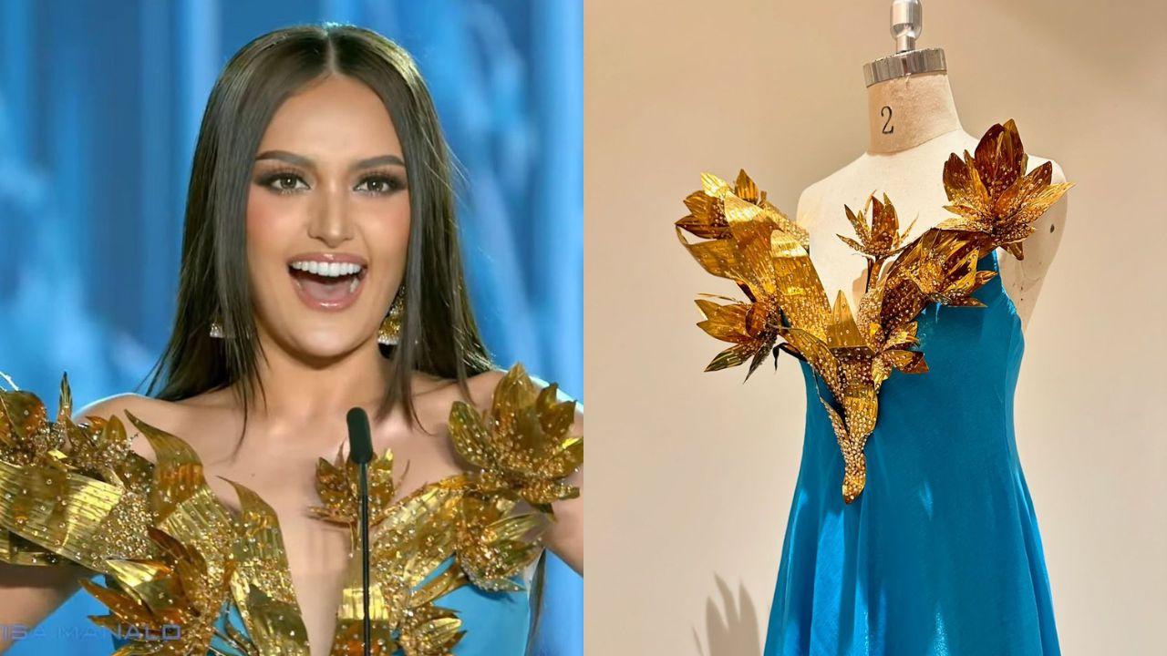 Ahtisa Manalo's Miss Cosmo gown was inspired by lotus flowers, says designer Mak Tumang