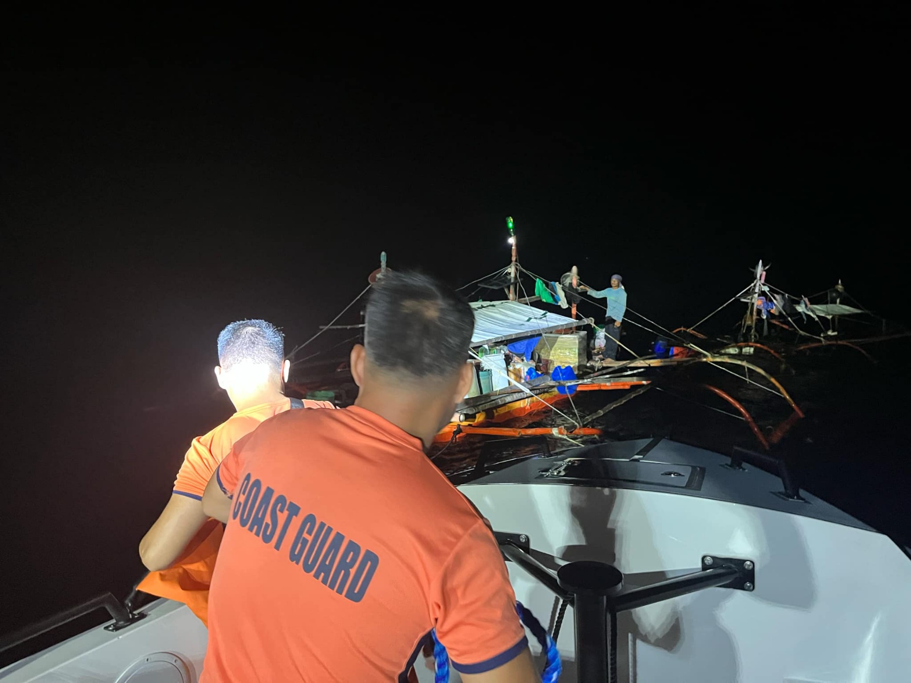 Two people were rescued after an allision of two vessels off Puerto Princesa City, Palawan waters