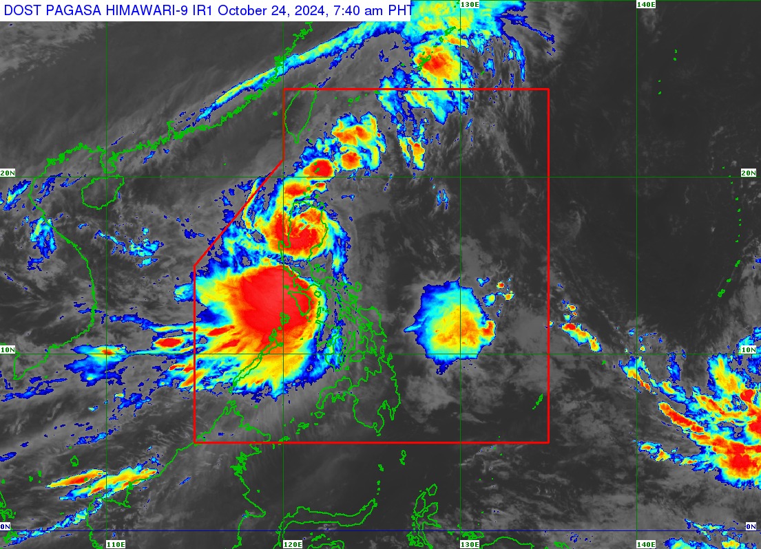 Signal No. 3 is raised over 16 areas in Luzon as Severe Tropical Storm Kristine moved to the Cordillera Administrative Region