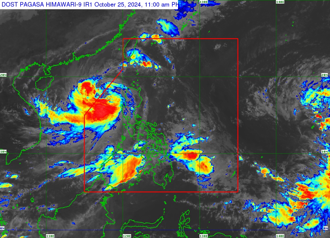 Tropical Cyclone Wind Signal No. 2 is hoisted in 18 areas as Severe Tropical Storm Kristine nears exiting the Philippine area of responsibility