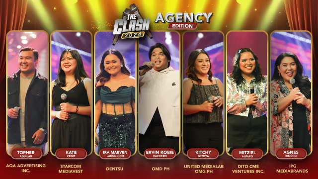 (L-R) Topher Aguilar/AQA Advertising Inc., Kate Cenit/Starcom Mediavest, Ira Maeven Lagundino/Dentsu, Ervin Kobie Hachero/OMD PH, Kitchy Sotoya/United Medialab OMG PH. Mitziel Alfaro/DITO CME Ventures Inc., and Agnes Kiocho/IPG Mediabrands.