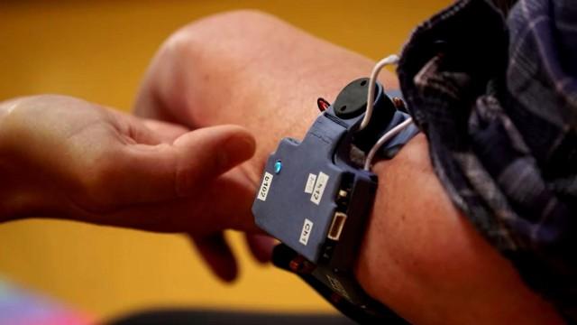 Screenshot of the video featuring Neubond's stroke rehabilitation device (Reuters/Handout)