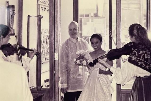 The authorâ€™s wedding in 1999 was the first wedding reception hosted by Cendrillon. Courtesy of Tricia Capistrano 