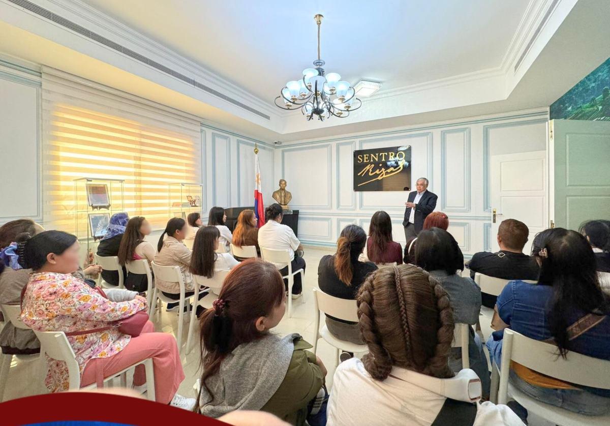 Philippine Ambassador to the UAE Alfonso Ver talks to Filipinos about the UAE amnesty program