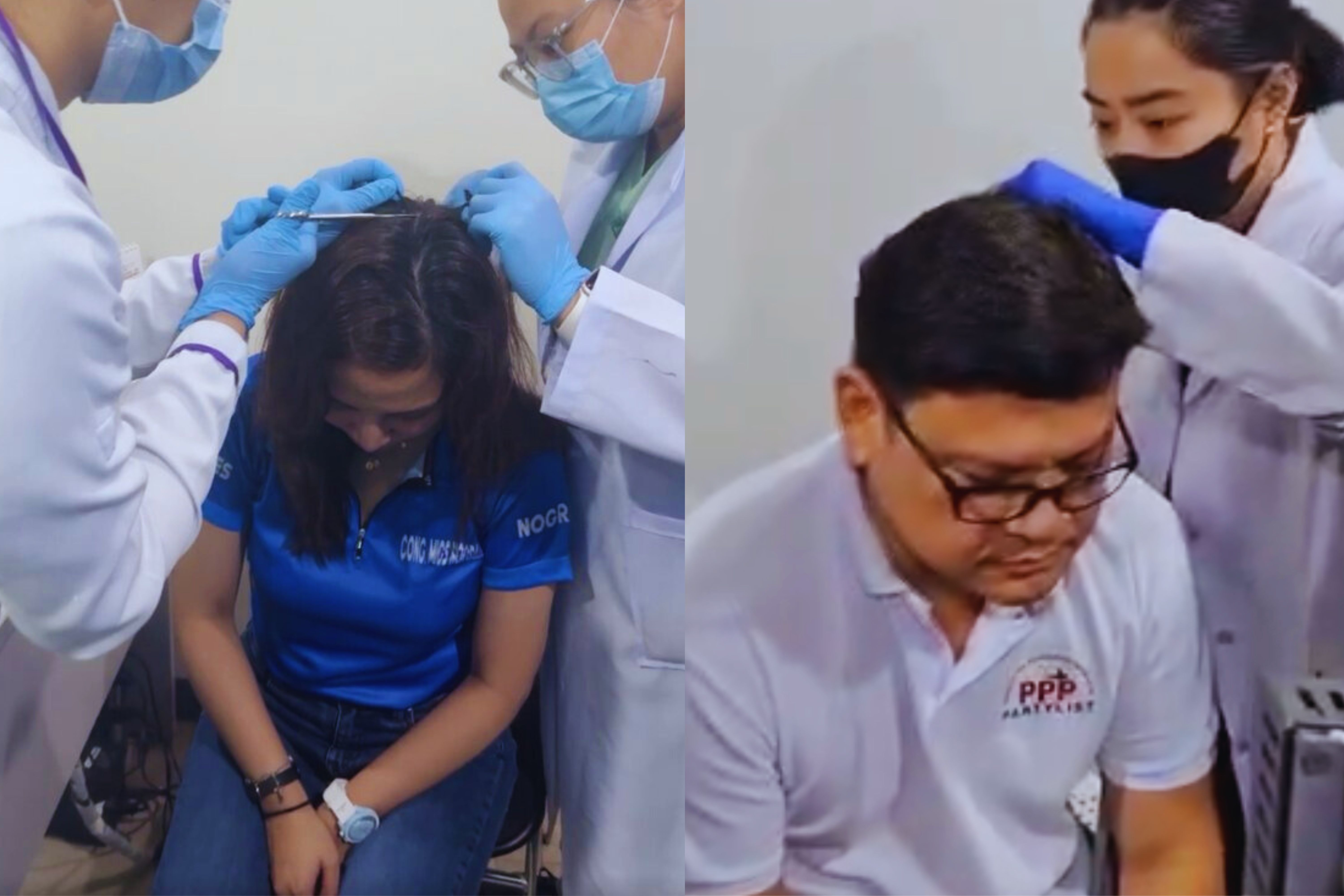 PBA party-list lawmaker Migs Nograles subjected herself to a hair follicle drug test in Davao City