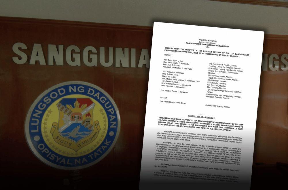 Dagupan City Council lauds GMA Network campaign vs fake news