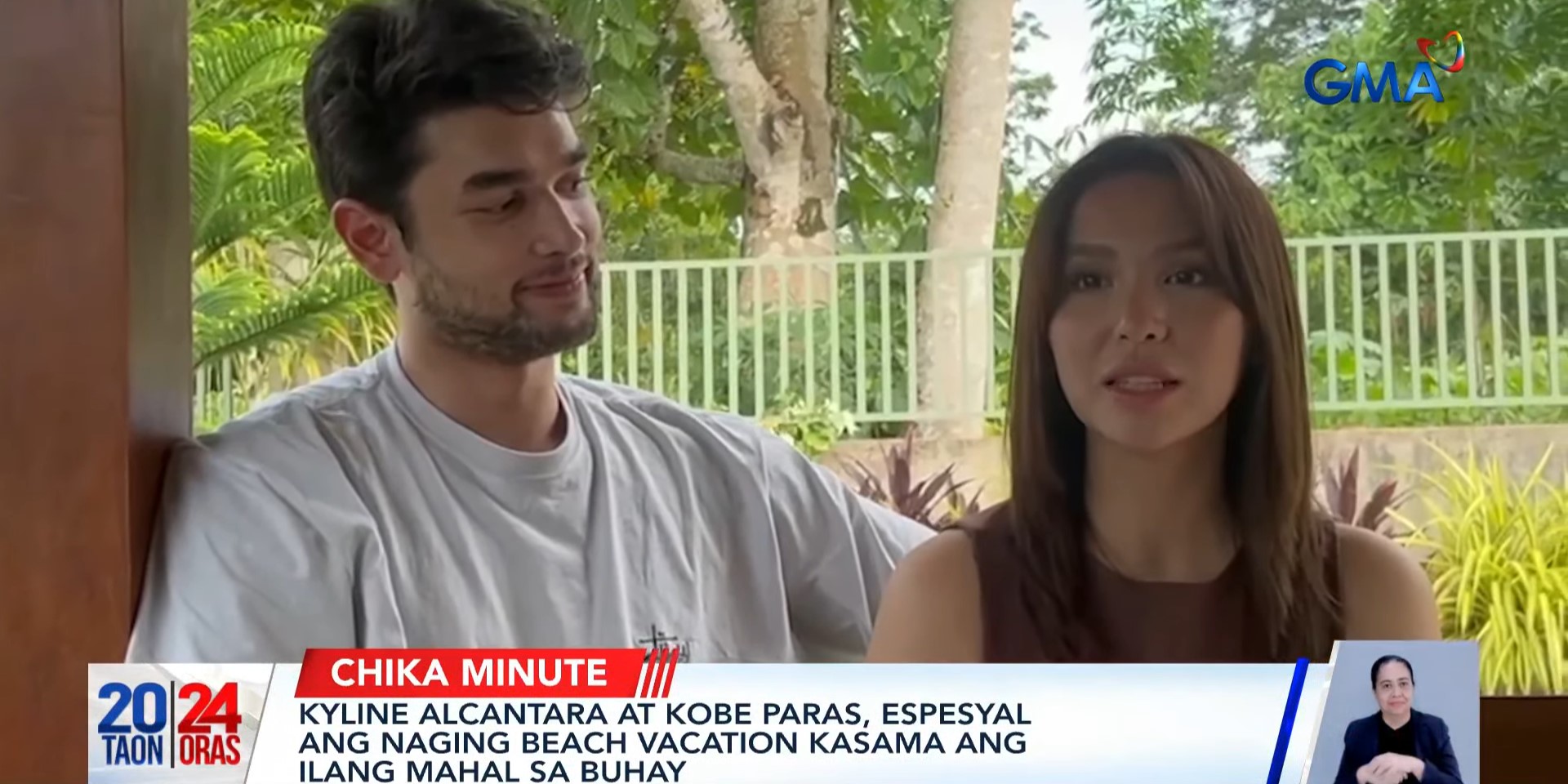 Kyline Alcantara and Kobe Paras go on beach vacation with actress's family  | GMA News Online
