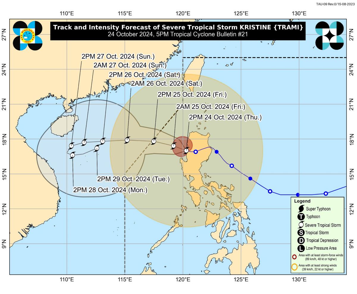 Will Kristine make a U-turn once it exits PAR? PAGASA answers