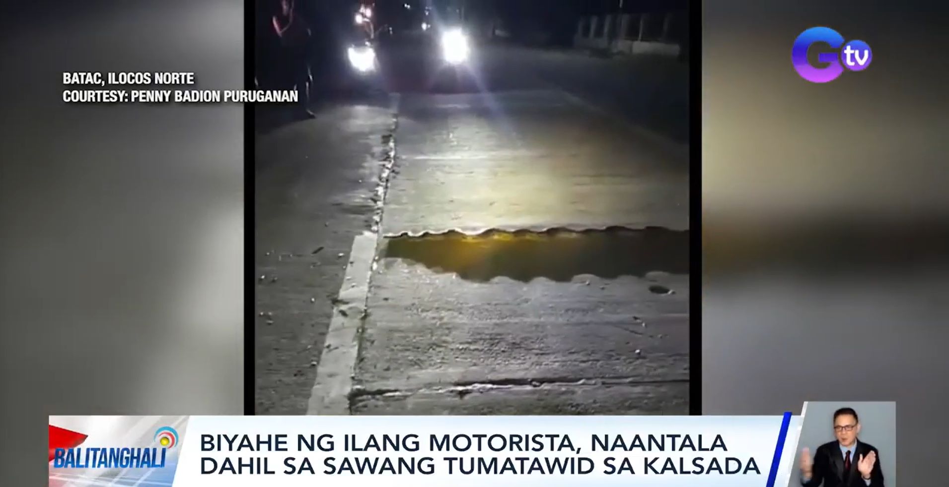 Sawang tumatawid, nagpaantala sa mga motorista sa Ilocos Norte
 thumbnail