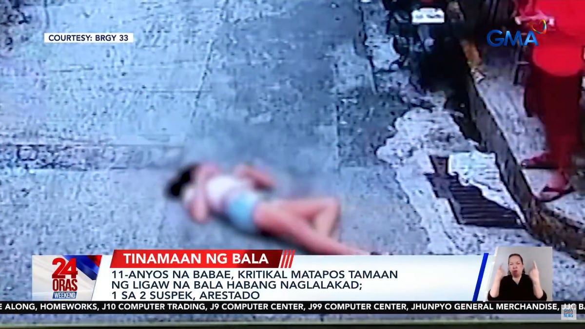 11-anyos na babae, kritikal nang tamaan ng ligaw na bala sa Tondo
 thumbnail