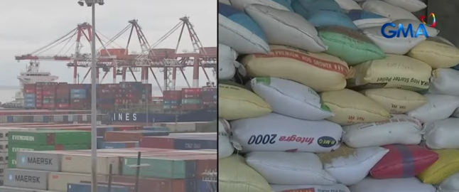 Over nine million kilograms of rice stored in 356 container vans are stocked in the ports of Manila.