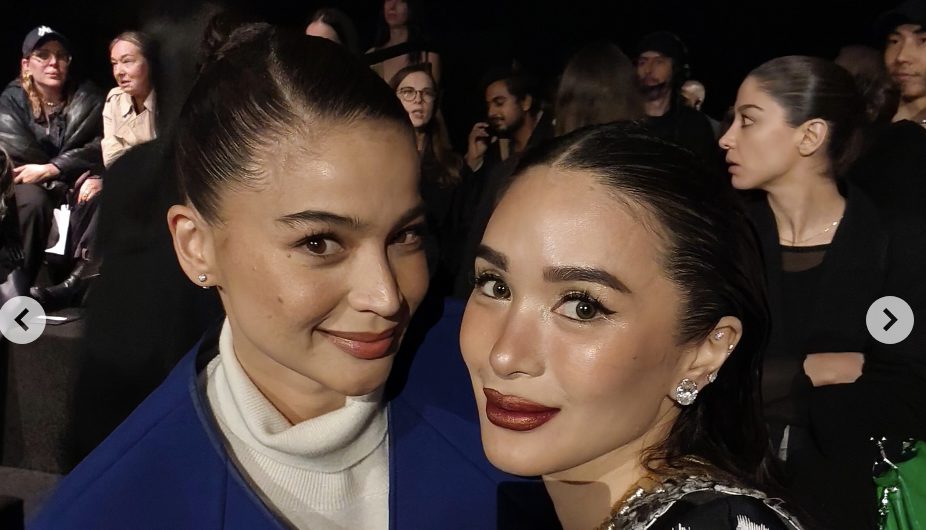 Heart Evangelista, Anne Curtis snap a photo together at Paris Fashion Week