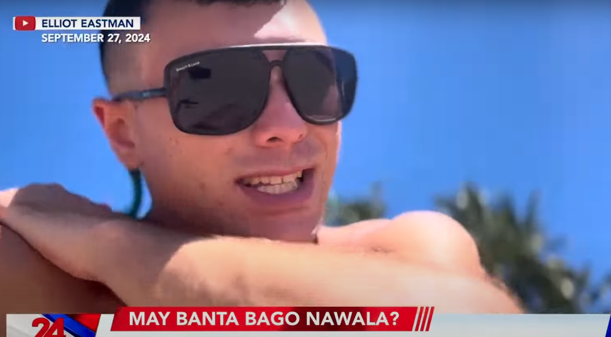 Abducted American Elliot Eastman talked about possible threats in his previous vlogs before he was kidnapped in Zamboanga Del Norte.