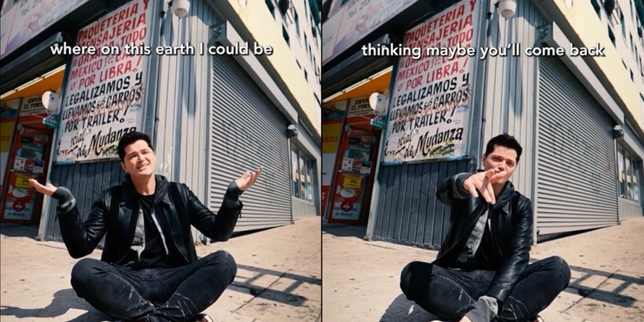 The Script brings nostalgia to fans as Danny O'Donoghue sings along to 'Man Who Can't Be Moved' on street corner