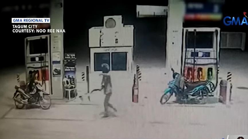 Tauhan sa gas station tinaga sa mukha ng rider na nagpa-full tank pero P50 lang daw ang ibinayad thumbnail