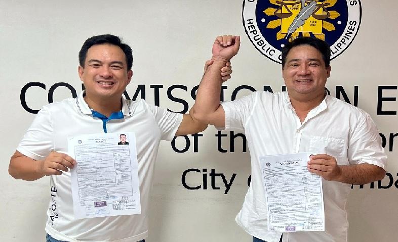 Anjo Yllana file his COC for Vice Mayor of Calamba City