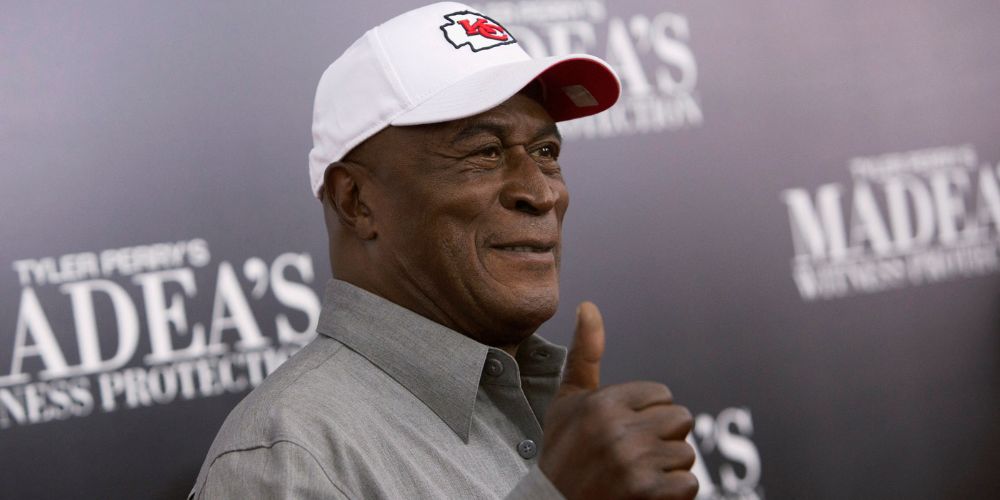 John Amos arrives for the New York premiere of 